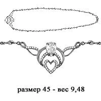 Колье, серебро, артикул LV71451А