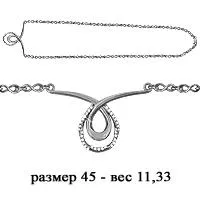 Колье из серебра, артикул LV71449А