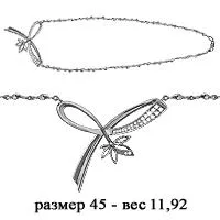 Колье, артикул LV71444А, серебро