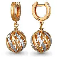 Серьги, артикул LV30712, золото