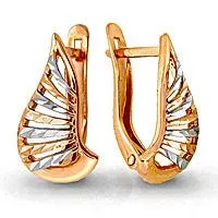 Серьги, артикул LV30625, золото