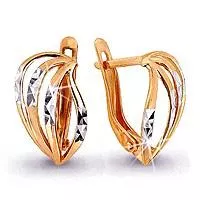 Серьги, артикул LV30610, золото