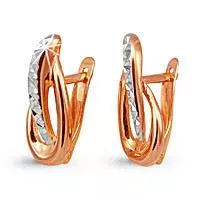 Серьги из золота, артикул LV30244