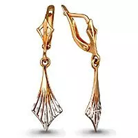 Серьги из золота, артикул LV30025