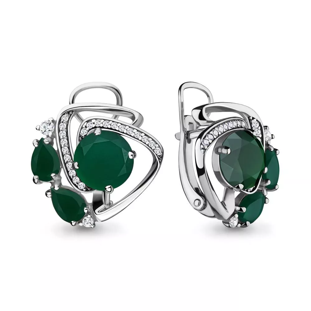 Серьги, серебро, артикул LV4709009А