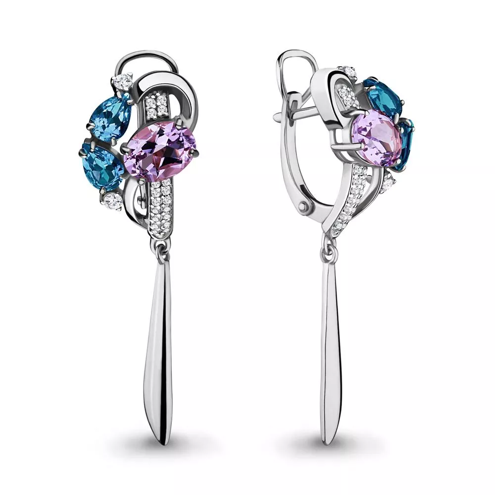 Серьги из серебра, артикул LV4708832А