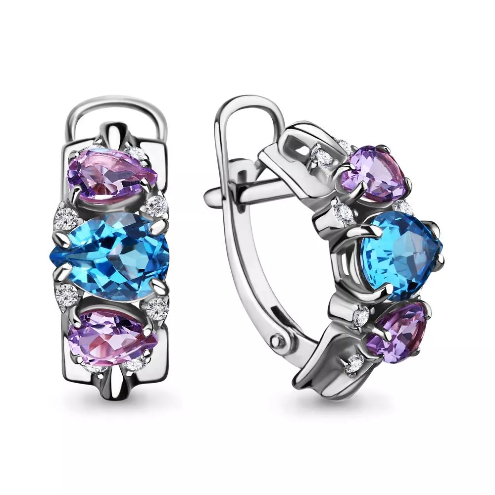 Серьги, артикул LV4708330А, серебро