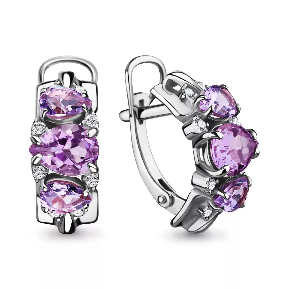 Серьги, серебро, артикул LV4708304А