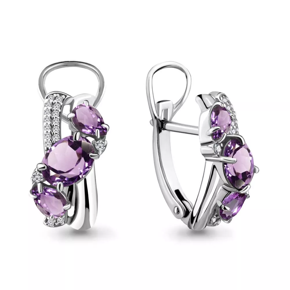 Серьги, серебро, артикул LV4708204А