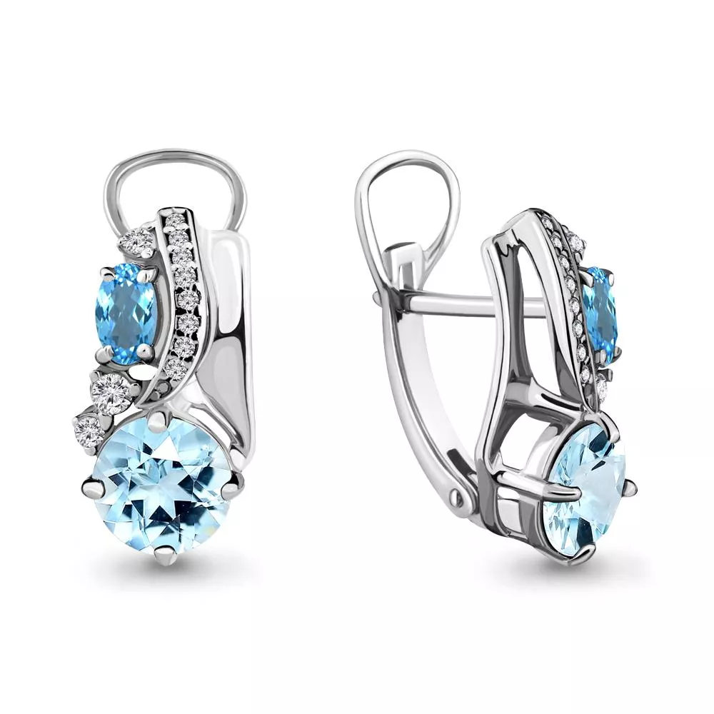 Серьги, серебро, артикул LV4708182А