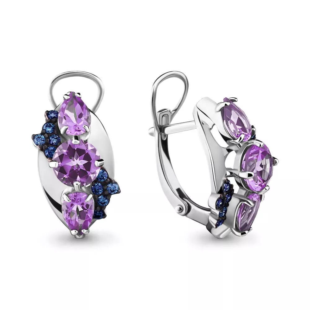 Серьги, серебро, артикул LV4707604Н