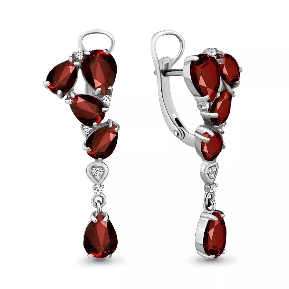 Серьги, серебро, артикул LV4706503А