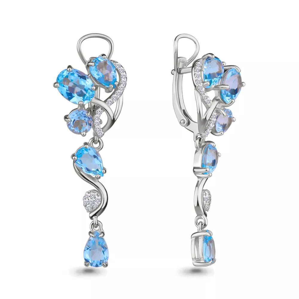 Серьги, артикул LV4706202А, серебро