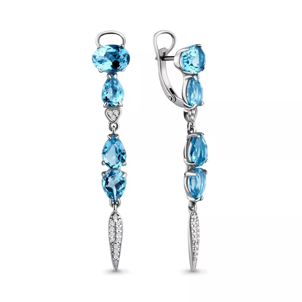 Серьги, серебро, артикул LV4705705А