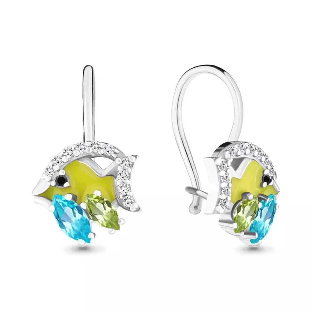 Серьги, серебро, артикул LV4704931АЧ