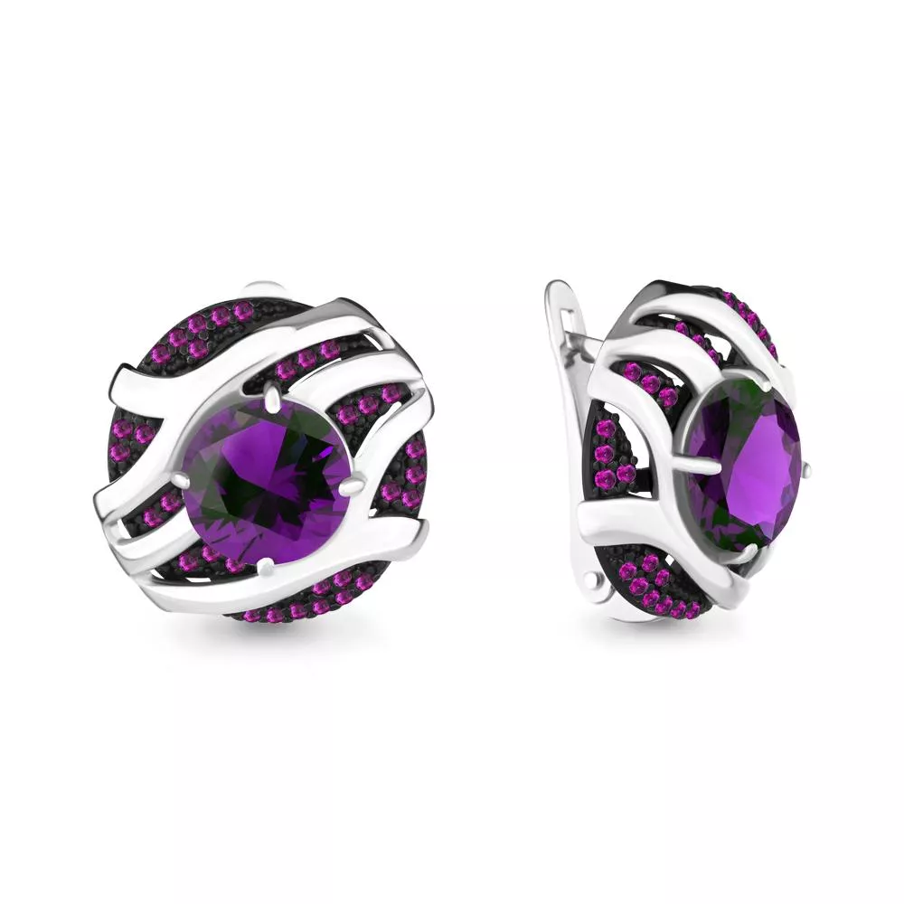 Серьги, серебро, артикул LV4703784В