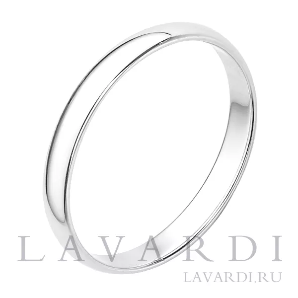 Серебряное обручальное кольцо 2,5 мм