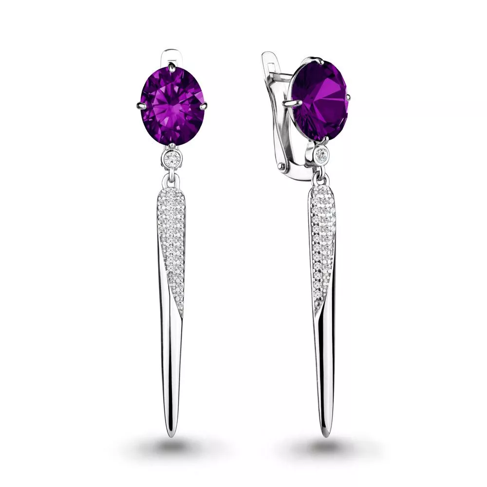 Серьги, серебро, артикул LV4702484А