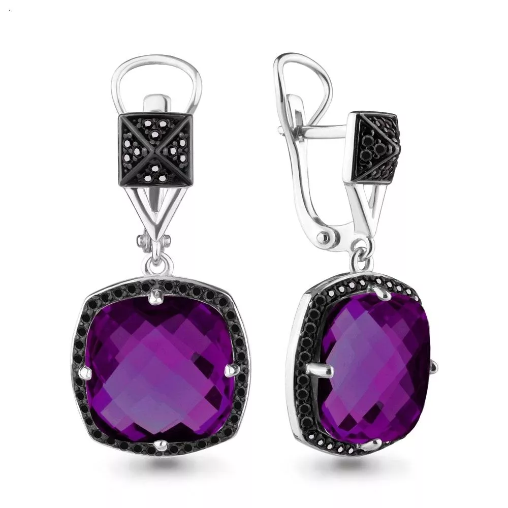 Серьги, серебро, артикул LV4702384Ч