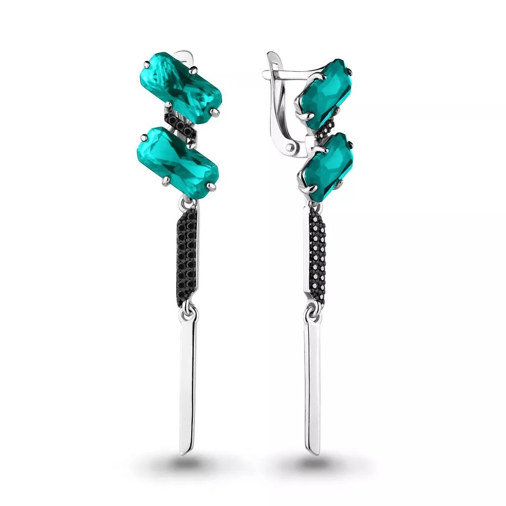 Серьги, серебро, артикул LV4702288Ч