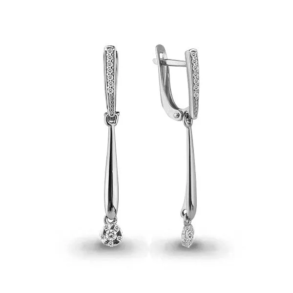 Серьги из серебра, артикул LV46829А