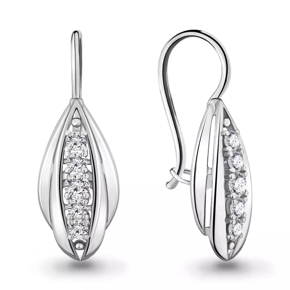 Серьги, серебро, артикул LV46807А