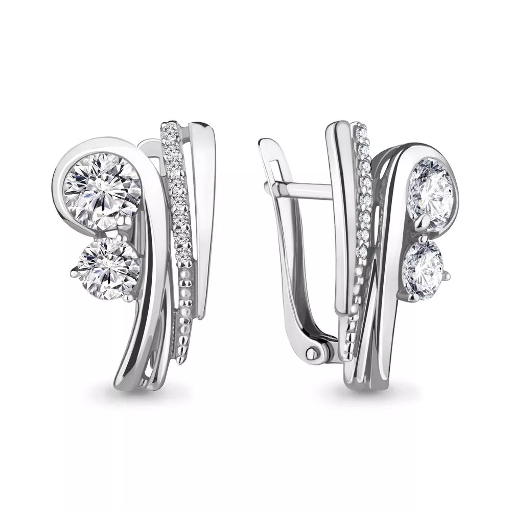 Серьги, серебро, артикул LV46802А