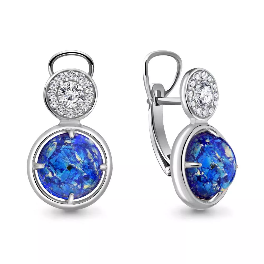 Серьги, артикул LV46788АБ, серебро