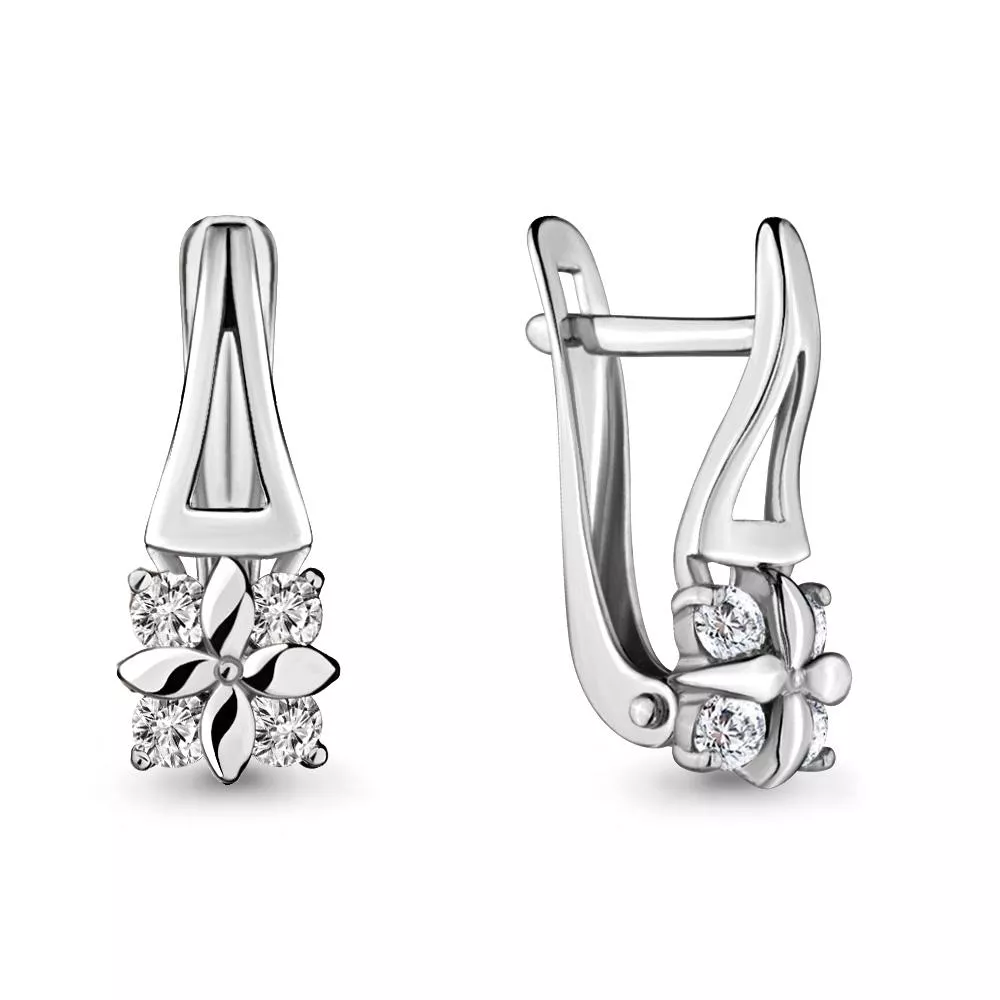 Серьги, серебро, артикул LV46672А