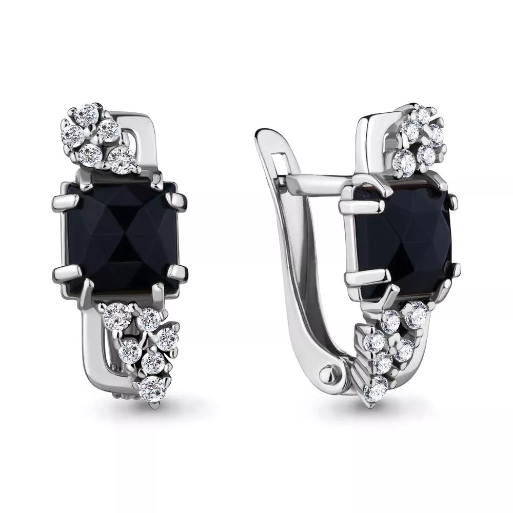 Серьги из серебра, артикул LV46664АЧ