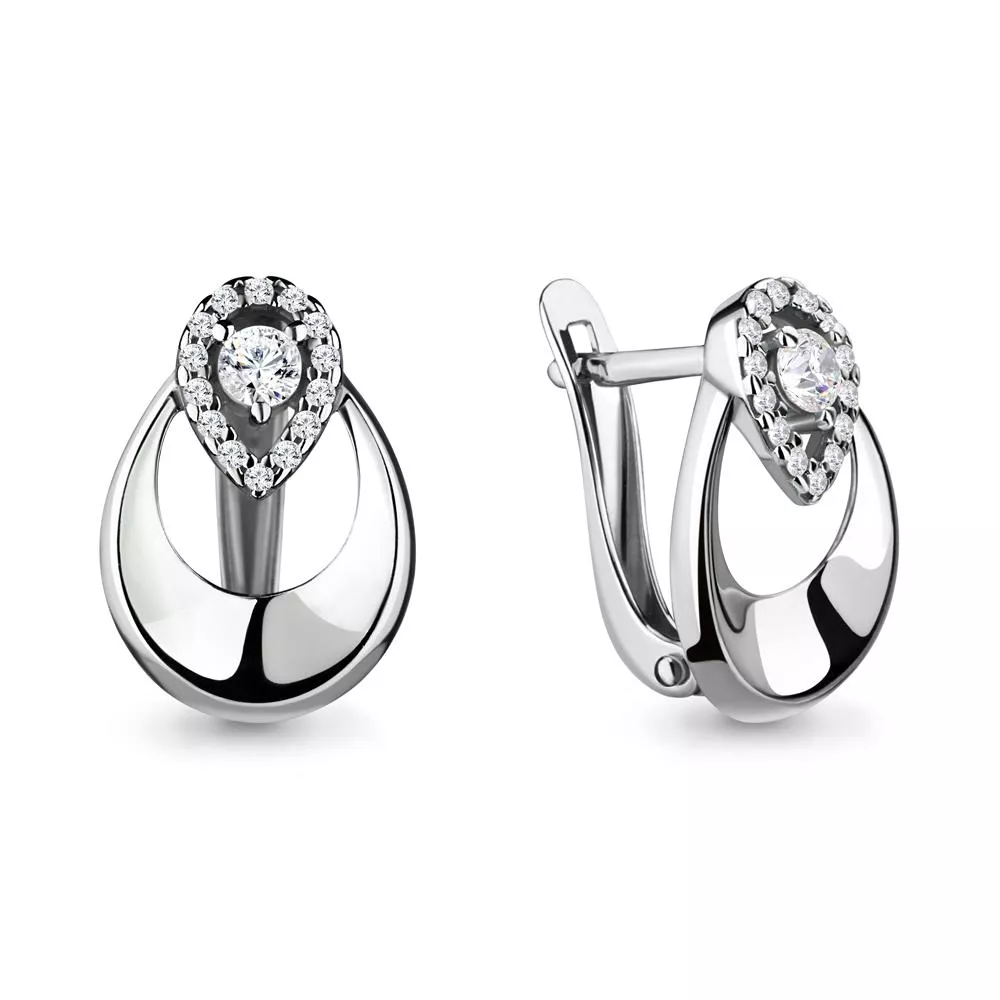 Серьги, серебро, артикул LV46640А