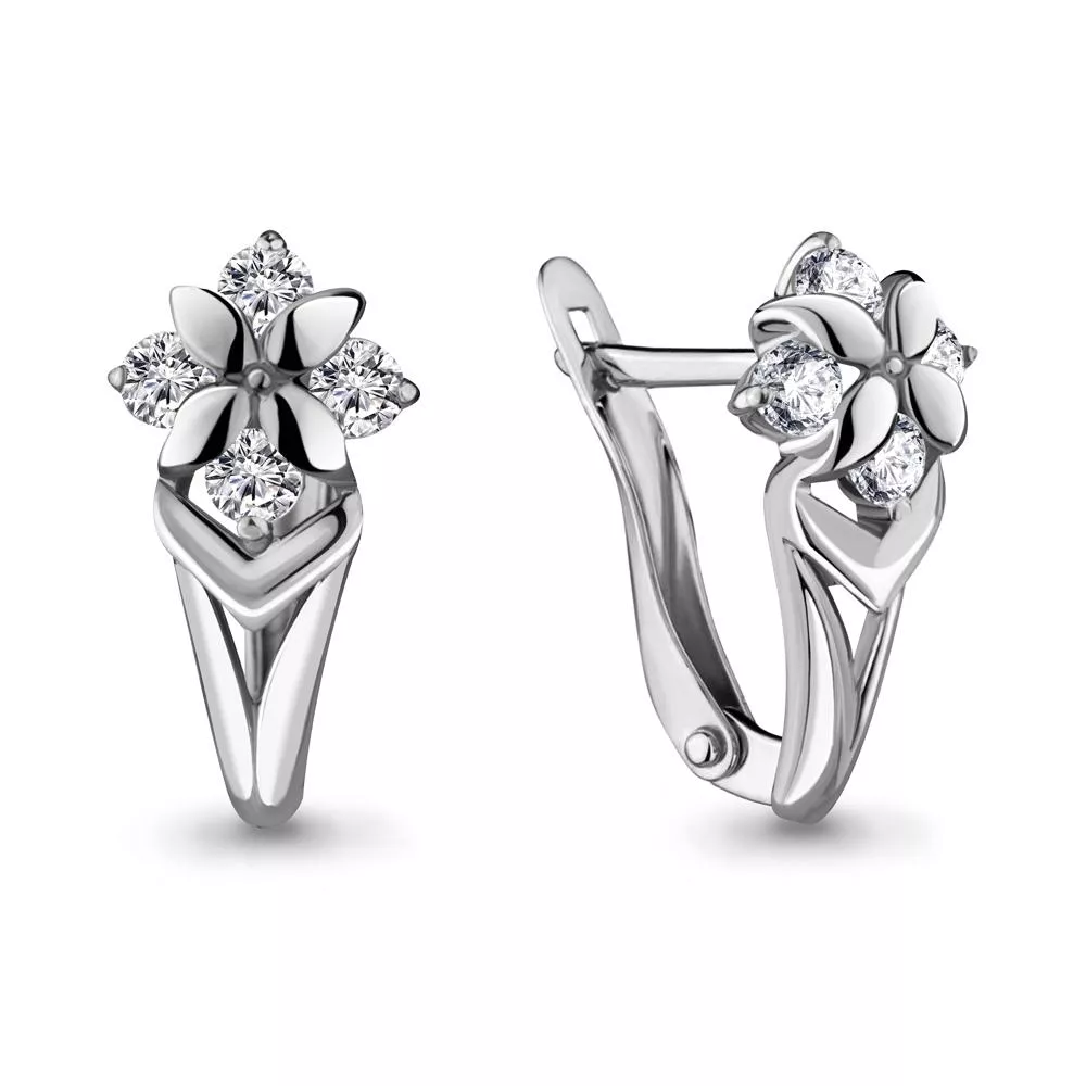 Серьги, серебро, артикул LV46636А