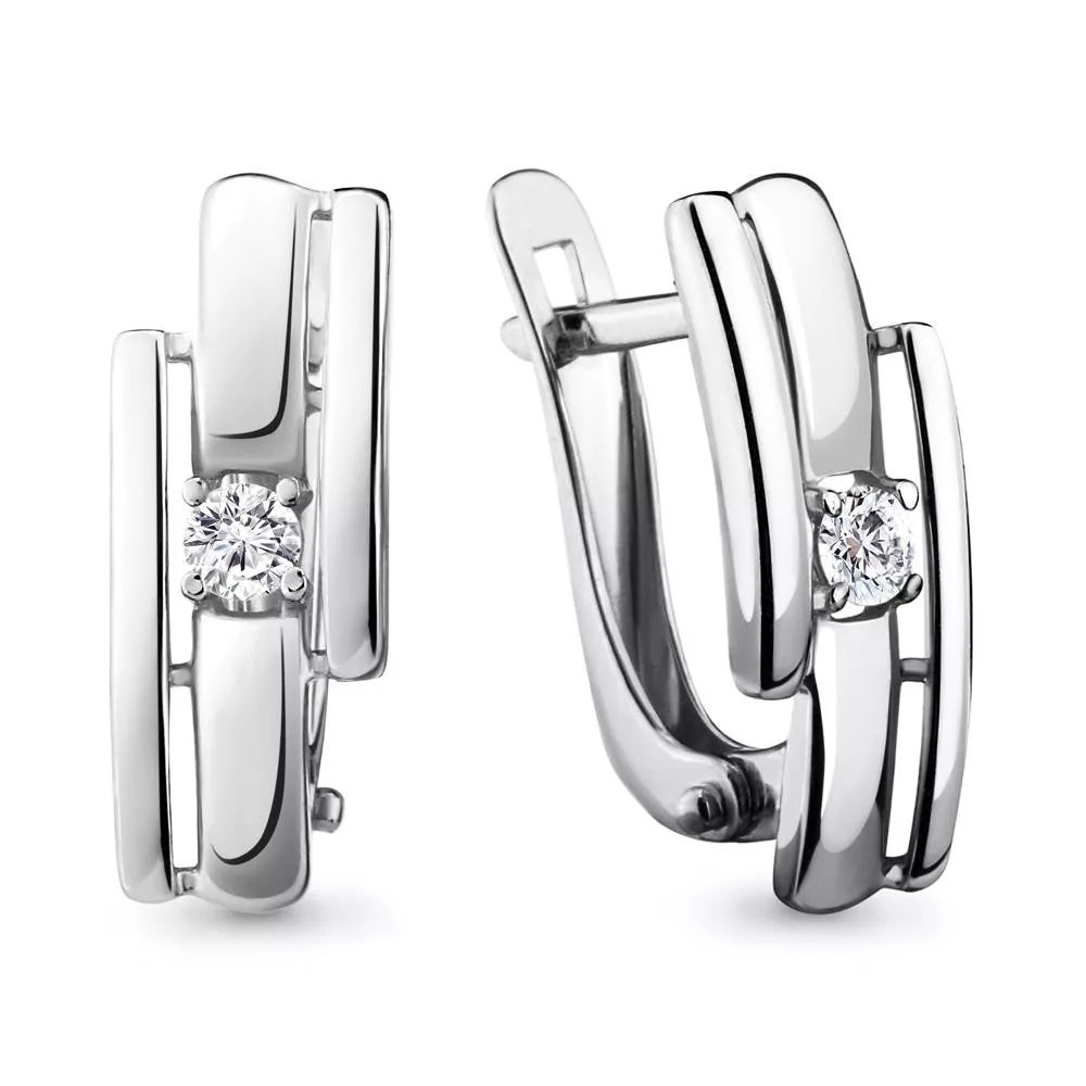 Серьги, серебро, артикул LV46609А