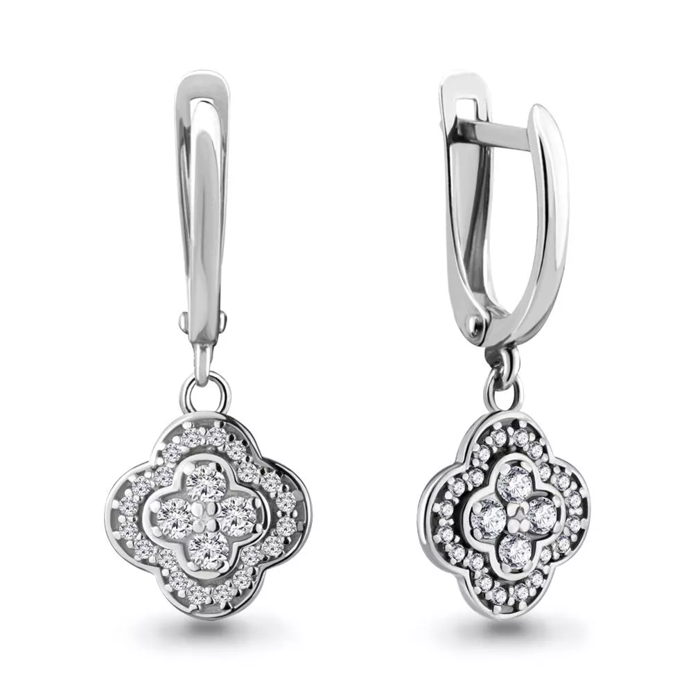 Серьги из серебра, артикул LV46588А