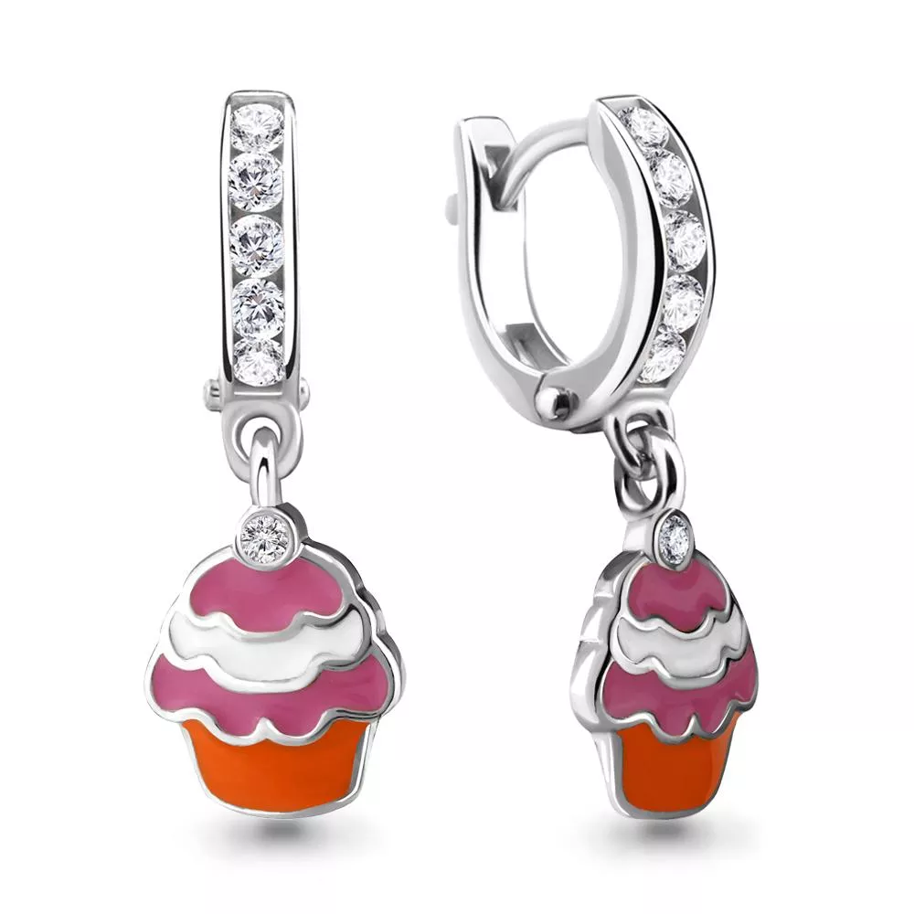 Серьги, серебро, артикул LV46536А