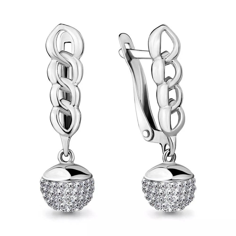 Серьги, артикул LV46530, серебро