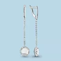 Серьги, серебро, артикул LV46525