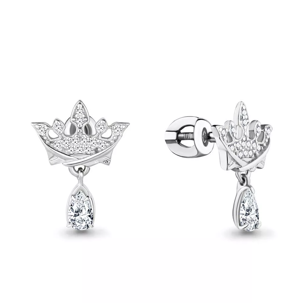 Серьги, артикул LV46455А, серебро