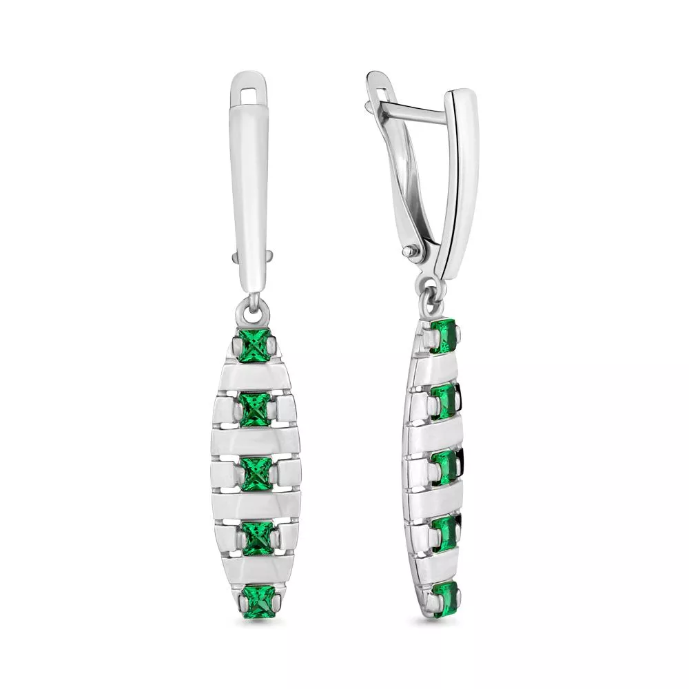 Серьги, артикул LV46450П, серебро