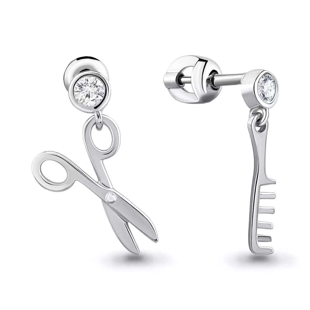 Серьги, серебро, артикул LV46429А