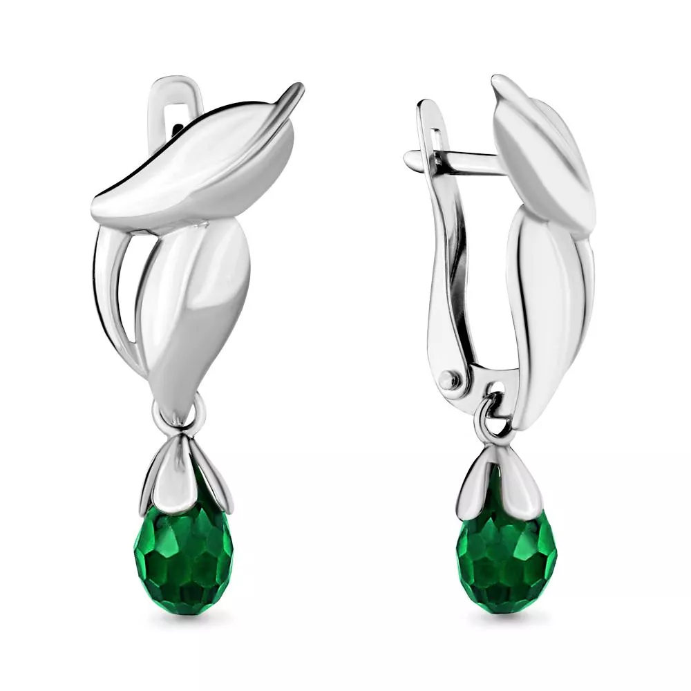 Серьги, серебро, артикул LV46428П