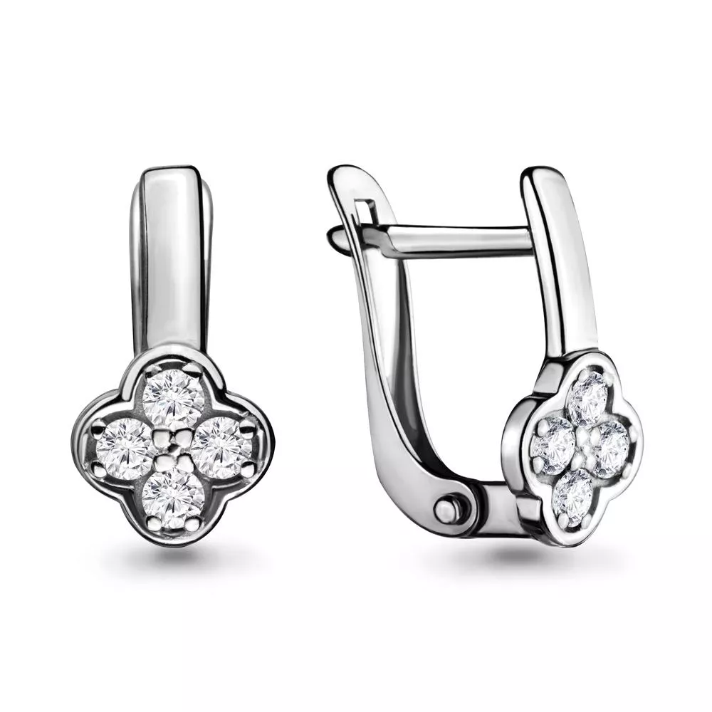 Серьги, серебро, артикул LV46421А