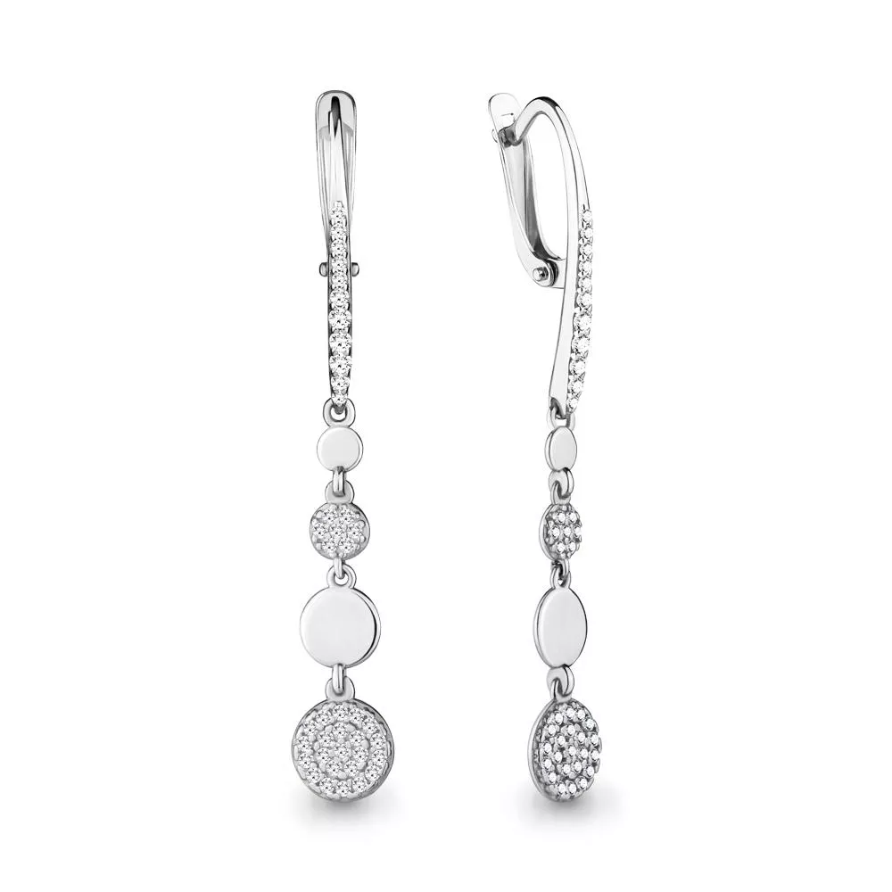Серьги из серебра, артикул LV46386А