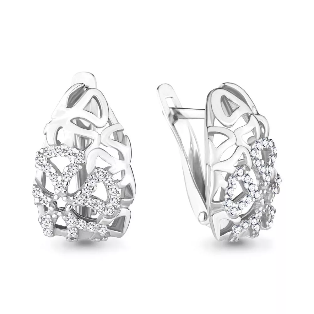 Серьги из серебра, артикул LV46372А