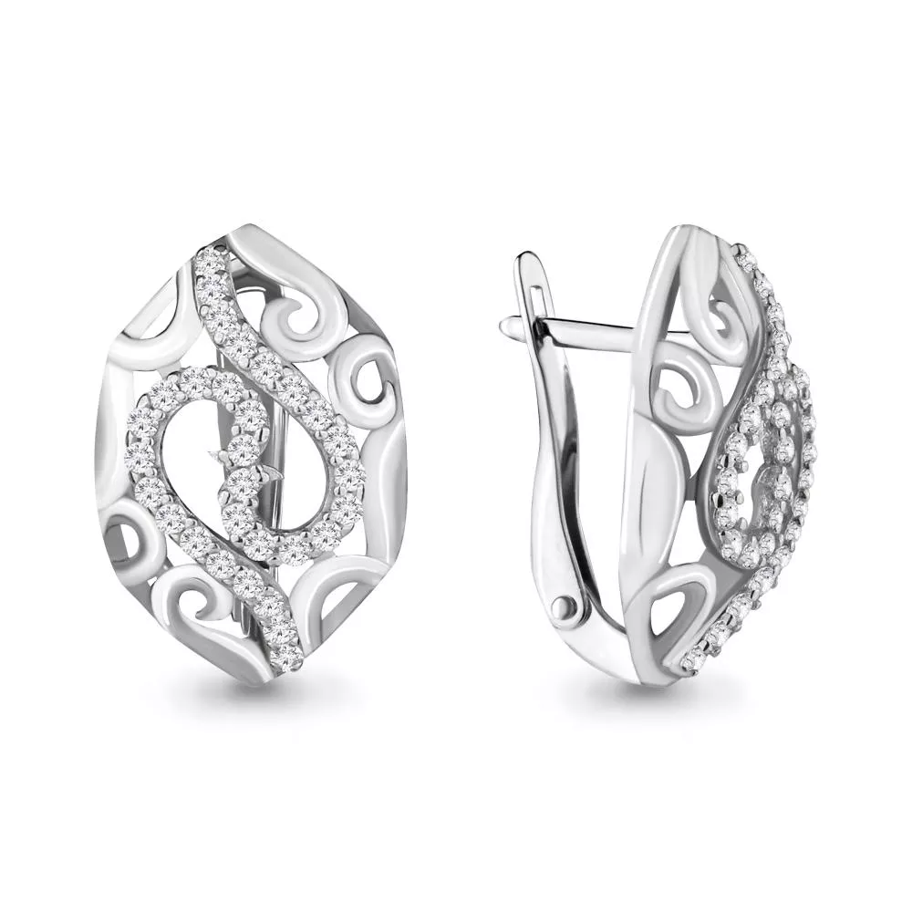 Серьги, серебро, артикул LV46363А