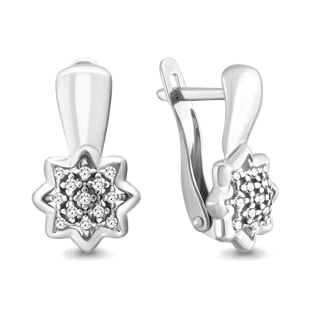 Серьги, серебро, артикул LV46359А