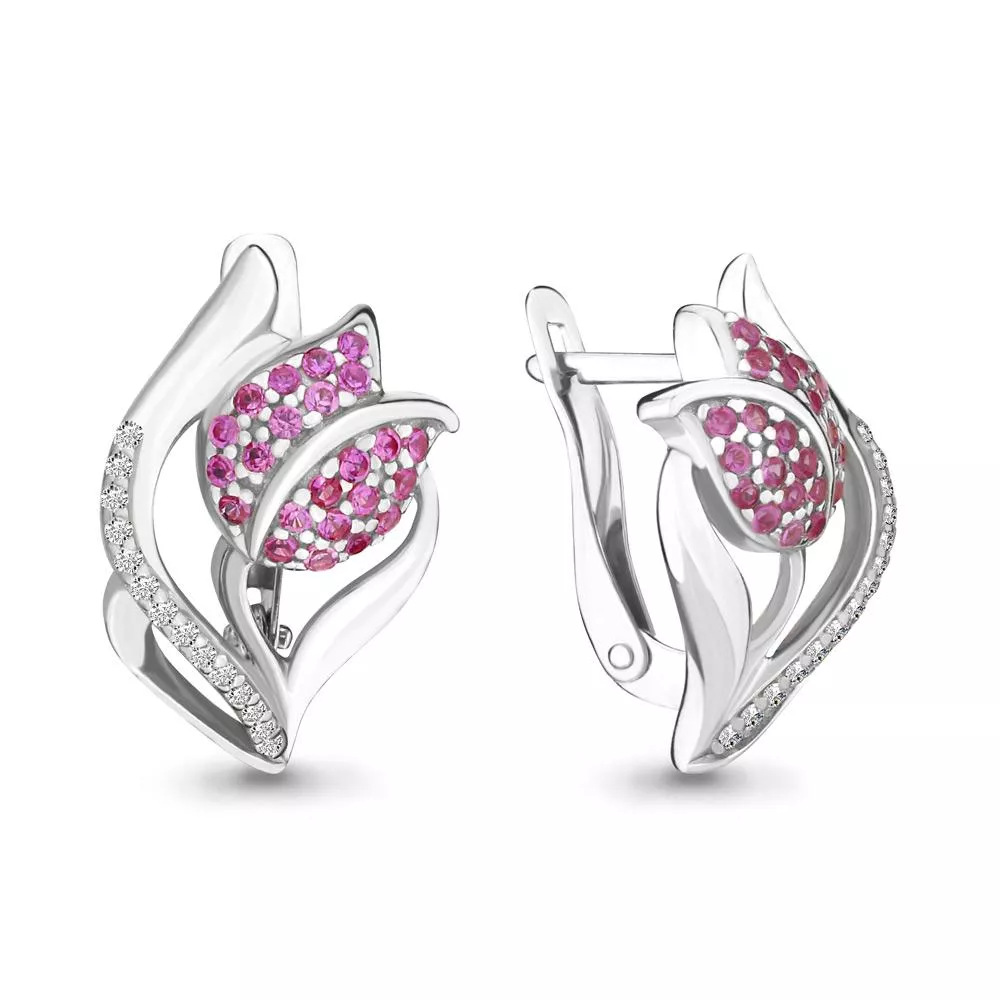 Серьги, артикул LV46358В, серебро