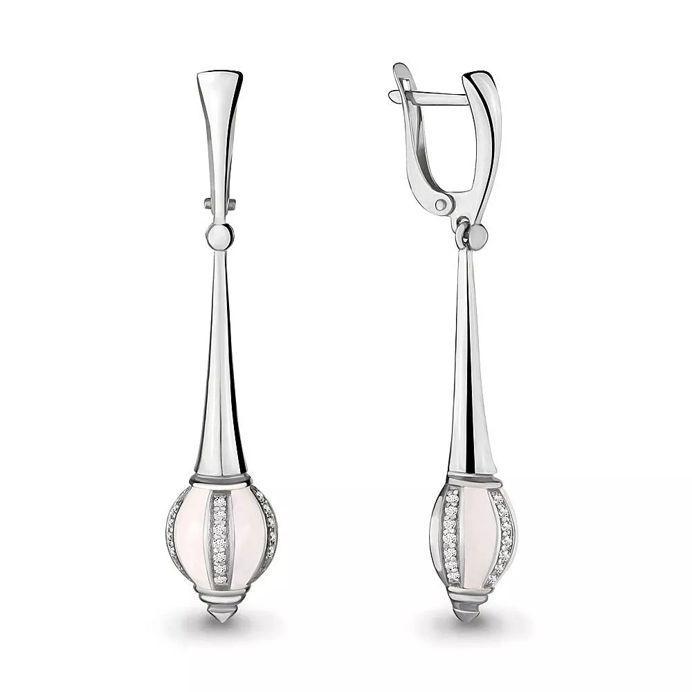 Серьги, серебро, артикул LV46356А