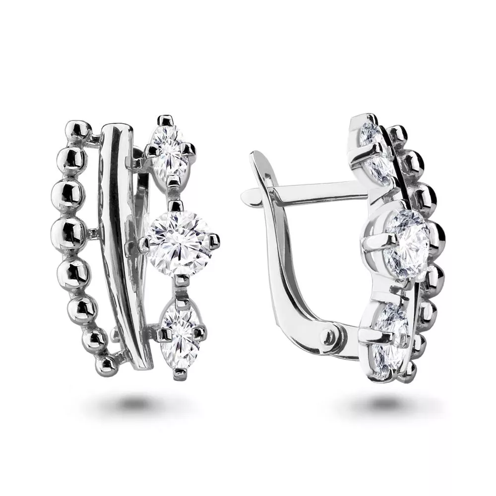 Серьги из серебра, артикул LV46335