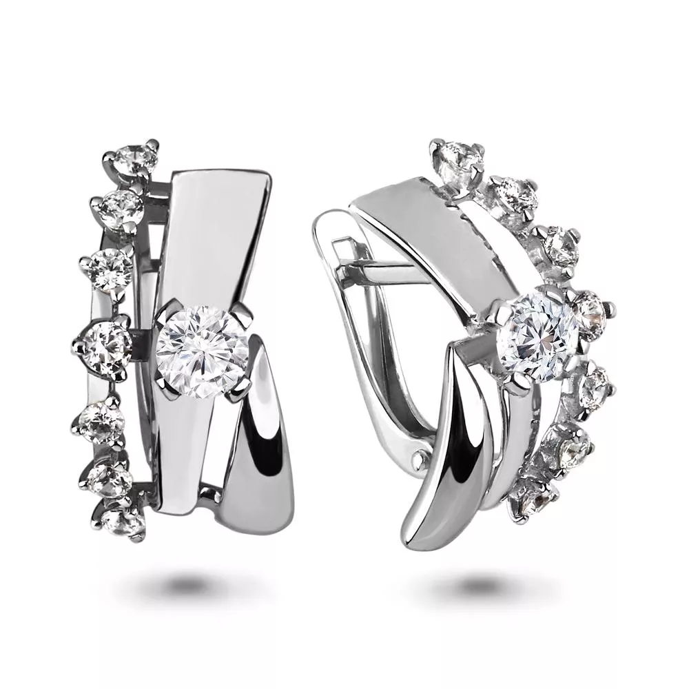 Серьги, серебро, артикул LV46334А